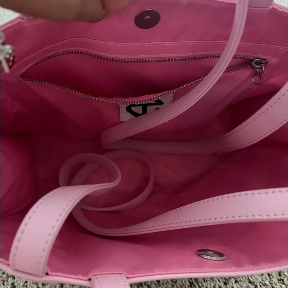 Telfar Pastel Pink Shopping Tote with Embossed Logo